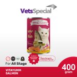 Vitayumm Tuna Salmon Makanan Basah Kucing Hair & Skin All Stage - Kitten Adult