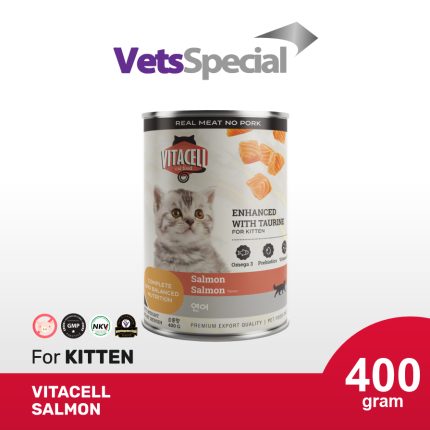 Vitacell Kitten 400g Makanan Basah Kucing Kitten Tuna Salmon