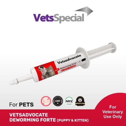 VETS ADVOCATE - DEWORMING FORTE FOR KITTEN AND PUPPY 10ML - Vitamin Untuk Mencegah Berbagai Infeksi Parasit